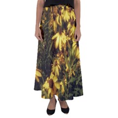Echinacea Paradoxa Flared Maxi Skirt by Riverwoman