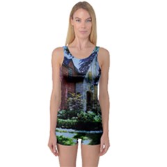 Hot Day In Dallas 7 One Piece Boyleg Swimsuit by bestdesignintheworld