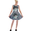 Sport, surfboard with flowers and fish Velvet Skater Dress View2