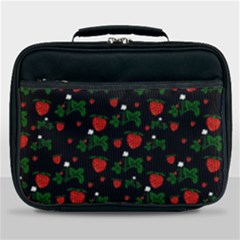 Strawberries Pattern Lunch Bag by bloomingvinedesign