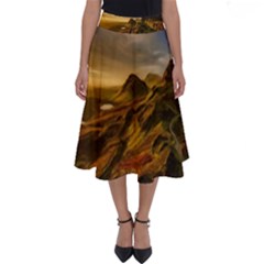 Painting Oil Painting Photo Painting Perfect Length Midi Skirt by Sudhe