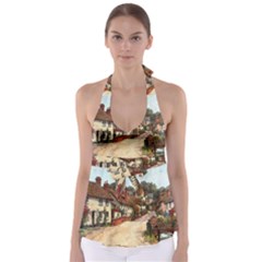 East Budleigh Devon Uk Vintage Old Babydoll Tankini Top by Sudhe