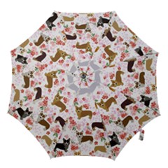 Corgis Corgi Pattern Hook Handle Umbrellas (large) by Sudhe