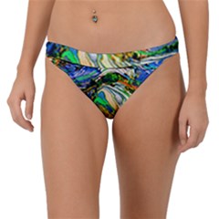 Artistic Nature Painting Band Bikini Bottom by Sudhe