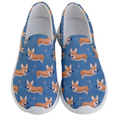Corgi Patterns Men s Lightweight Slip Ons by Sudhe