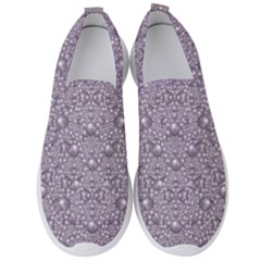 Baroque Pearls And Fauna Ornate Mandala Men s Slip On Sneakers by pepitasart