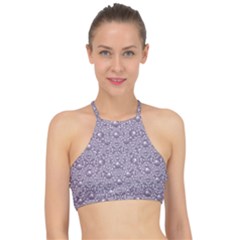 Baroque Pearls And Fauna Ornate Mandala Racer Front Bikini Top by pepitasart