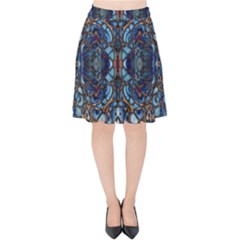 Colorful 64 Velvet High Waist Skirt by ArtworkByPatrick