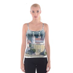 Architecture Old Sky Travel Spaghetti Strap Top by Simbadda