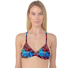 Graffiti Wall Mural Painting Arts Reversible Tri Bikini Top by Simbadda