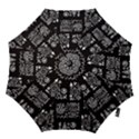 Vector Pattern Design With Tribal Elements Hook Handle Umbrellas (Large) View1