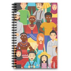 Nations Seamless Illustration 5 5  X 8 5  Notebook by Vaneshart