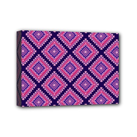Ethnic Seamless Pattern Tribal Line Print African Mexican Indian Style Mini Canvas 7  X 5  (stretched) by Vaneshart