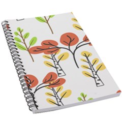 Tree Autumn Forest Landscape 5 5  X 8 5  Notebook by Mariart