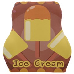 Cream Sweet Icecream Car Seat Velour Cushion  by Bajindul