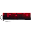 Light Neon City Buildings Sky Red Roll Up Canvas Pencil Holder (L) View1