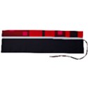 Light Neon City Buildings Sky Red Roll Up Canvas Pencil Holder (L) View2