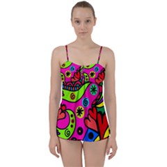 Seamless Doodle Babydoll Tankini Set by Vaneshart