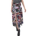 Graffiti Wall Background Velour Split Maxi Skirt View1