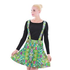 Abstract-a-3 Suspender Skater Skirt by ArtworkByPatrick