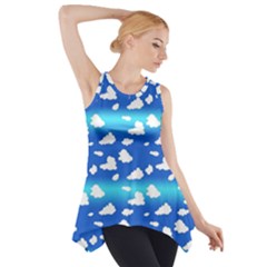 Clouds Side Drop Tank Tunic by bloomingvinedesign