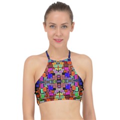 Abstract-a-4 Racer Front Bikini Top by ArtworkByPatrick