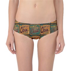 Open Closed 1 Classic Bikini Bottoms by ArtworkByPatrick