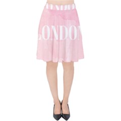Paris, London, New York Velvet High Waist Skirt by Lullaby