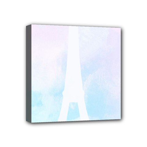 Pastel Eiffel s Tower, Paris Mini Canvas 4  X 4  (stretched) by Lullaby