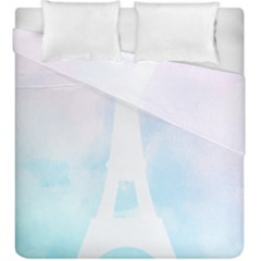 Pastel Eiffel s Tower, Paris Duvet Cover Double Side (king Size) by Lullaby