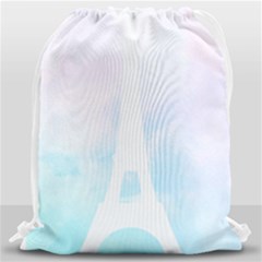 Pastel Eiffel s Tower, Paris Drawstring Bag (large) by Lullaby