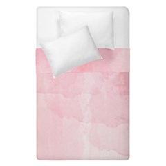 Pink Blurry Pastel Watercolour Ombre Duvet Cover Double Side (single Size) by Lullaby