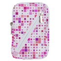 Background Square Pattern Colorful Belt Pouch Bag (Large) View1