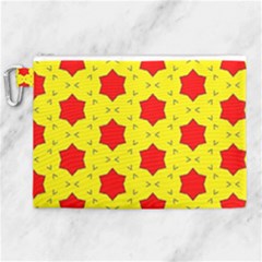 Pattern Red Star Texture Star Canvas Cosmetic Bag (xl) by Simbadda