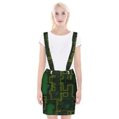 Seamless Pattern Texture Background Curcuit Braces Suspender Skirt by Simbadda
