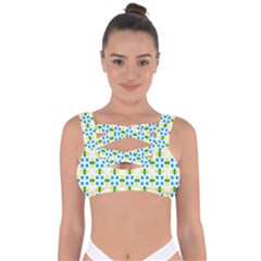 Pattern Texture Seamless Bandaged Up Bikini Top by Simbadda