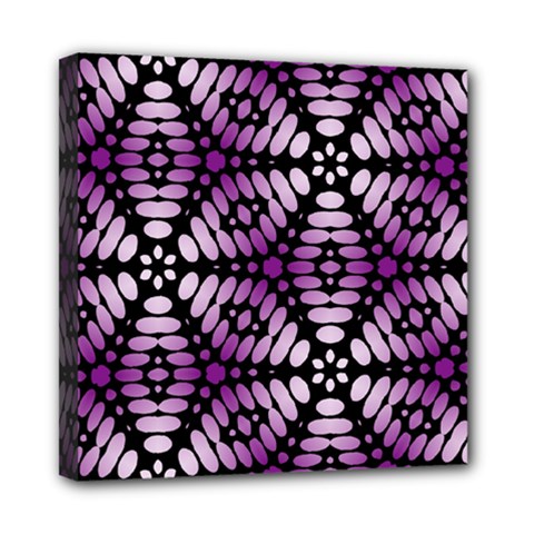 Pattern Purple Seamless Design Mini Canvas 8  X 8  (stretched) by Simbadda