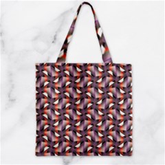 Pattern Abstract Fabric Wallpaper Zipper Grocery Tote Bag by Simbadda