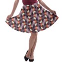 Pattern Abstract Fabric Wallpaper A-line Skater Skirt View1