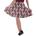 Pattern Abstract Fabric Wallpaper A-line Skater Skirt View2
