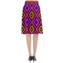 Squares Modern Backgrounds Texture Flared Midi Skirt View2