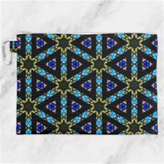 Stained Glass Pattern Church Window Canvas Cosmetic Bag (xxl) by Simbadda