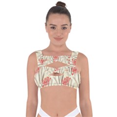 Flower Flora Leaf Wallpaper Bandaged Up Bikini Top by Simbadda