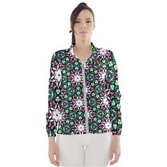 Stained Glass Pattern Church Window Women s Windbreaker by Simbadda