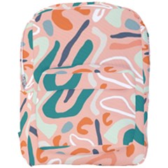 Organic Forms And Lines Seamless Pattern Full Print Backpack by Vaneshart