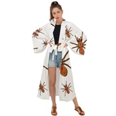 Insect Spider Wildlife Maxi Kimono by Mariart