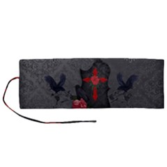 The Crows With Cross Roll Up Canvas Pencil Holder (m) by FantasyWorld7