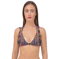 Abstract-a-7 Double Strap Halter Bikini Top by ArtworkByPatrick