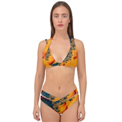 Art Artwork Fractal Digital Art Double Strap Halter Bikini Set by Wegoenart