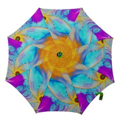 Artwork Digital Art Fractal Colors Hook Handle Umbrellas (small) by Wegoenart